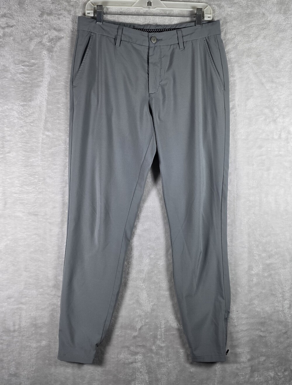 Primo Traditional Joggers Pant Mens 32x30 Regular Tapered Performance Light Gray